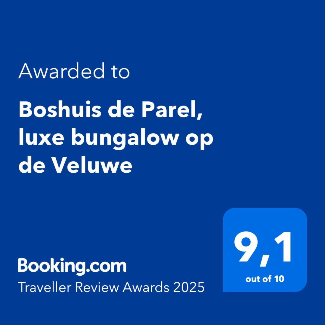 Luxe Boshuisje Met Prive Wellness & Jacuzzi Op De Veluwe Ermelo Exterior foto
